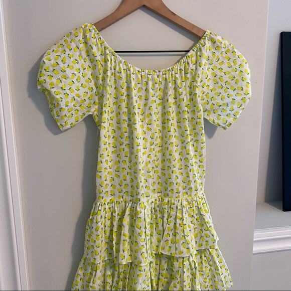 NWT Caroline Constas Crete Mini Dress Lemon Fruit XS - Picture 9 of 12
